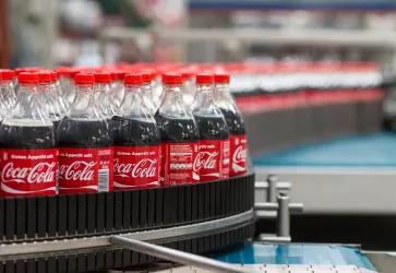Abfüllanlage für Coca-Cola Flaschen