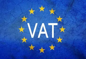 EU Sterne im Kreis runt um VAT