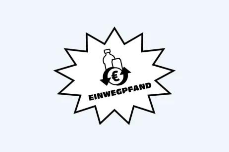 Logo für Einweg-Pfand-Flaschen