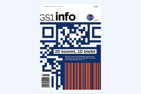 GS1 info 1.2025 mit Schwerpunkt „2D Codes“